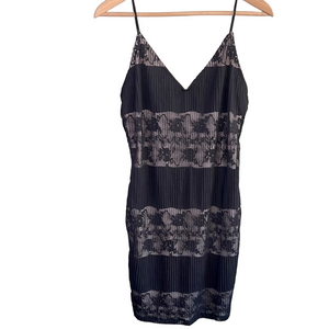 Dynamite NWOT Size Large Black Lace Slip Dress Baddie Club